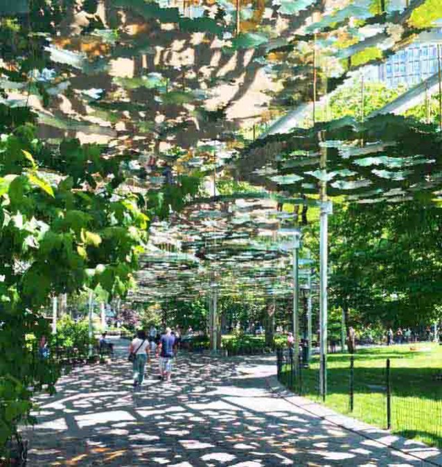 美国Madison广场公园镜面迷宫装置