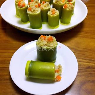 食育主题研学:竹筒饭（竹笋+糯米）的做法