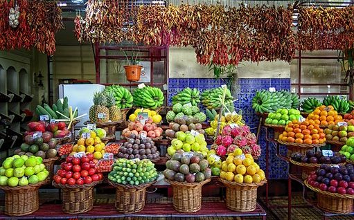 马德拉, 市场, 农夫的市场, 新鲜水果, 水果市场, 新鲜农产品, 葡萄牙